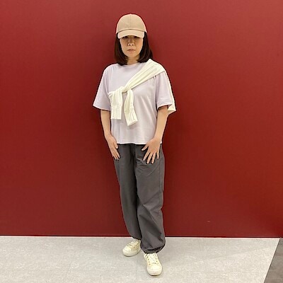 無印良品　ラミーコットンデニムコート、ワイドパンツ　セット　婦人　L 青山】 ラミーコットンデニムコート｜ 無印良品